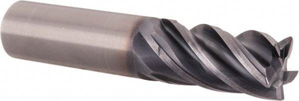 Kennametal 4046395 Corner Radius End Mill: 0.7087" Dia, 1.2598" LOC, 0.0295" Radius, 5 Flutes, Solid Carbide Image