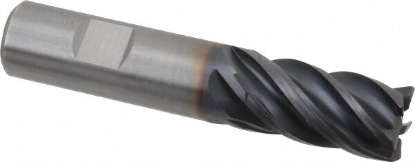 Kennametal 4046397 Corner Radius End Mill: 0.7087" Dia, 1.2598" LOC, 0.0295" Radius, 5 Flutes, Solid Carbide Image