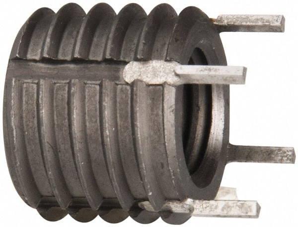 Thread Locking Insert: M10 x 1.5 Internal Thread, 5/8-11 External Thread, Metric Coarse, UNC & UNF, 1/2" OAL, Solid Keylocking