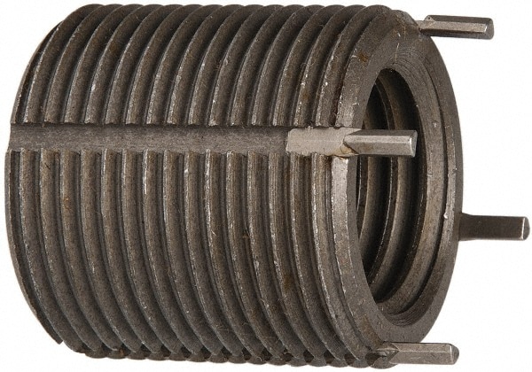 Jergens 215-065975 Thread Locking Insert: M24 x 3 Internal Thread, M33 x 2 External Thread, Metric Coarse, 33 mm OAL, Heavy-Duty Keylocking 