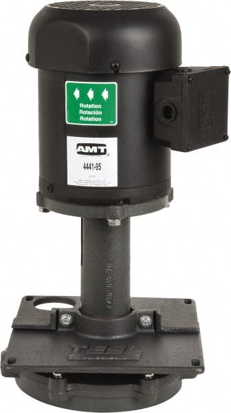 American Machine & Tool 4441-999-95 Immersion Pump: 3/4 hp, 230/460V, 3/2A, 3 Phase, 1,725 RPM, Cast Iron Housing 