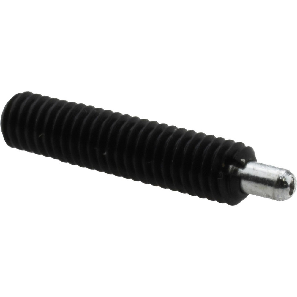Threaded Spring Plunger: M6 x 1, 25 mm Thread Length, 3.02 mm Dia, 5 mm Projection
