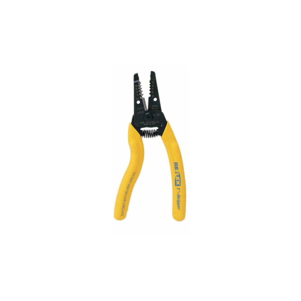 Ideal 45-415 Wire Stripper: 18 AWG to 10 AWG Max Capacity 