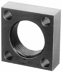 1-5/16 - 16 Thread, 17/64" Mounting Hole, Low Carbon Steel Clamp Mounting Block