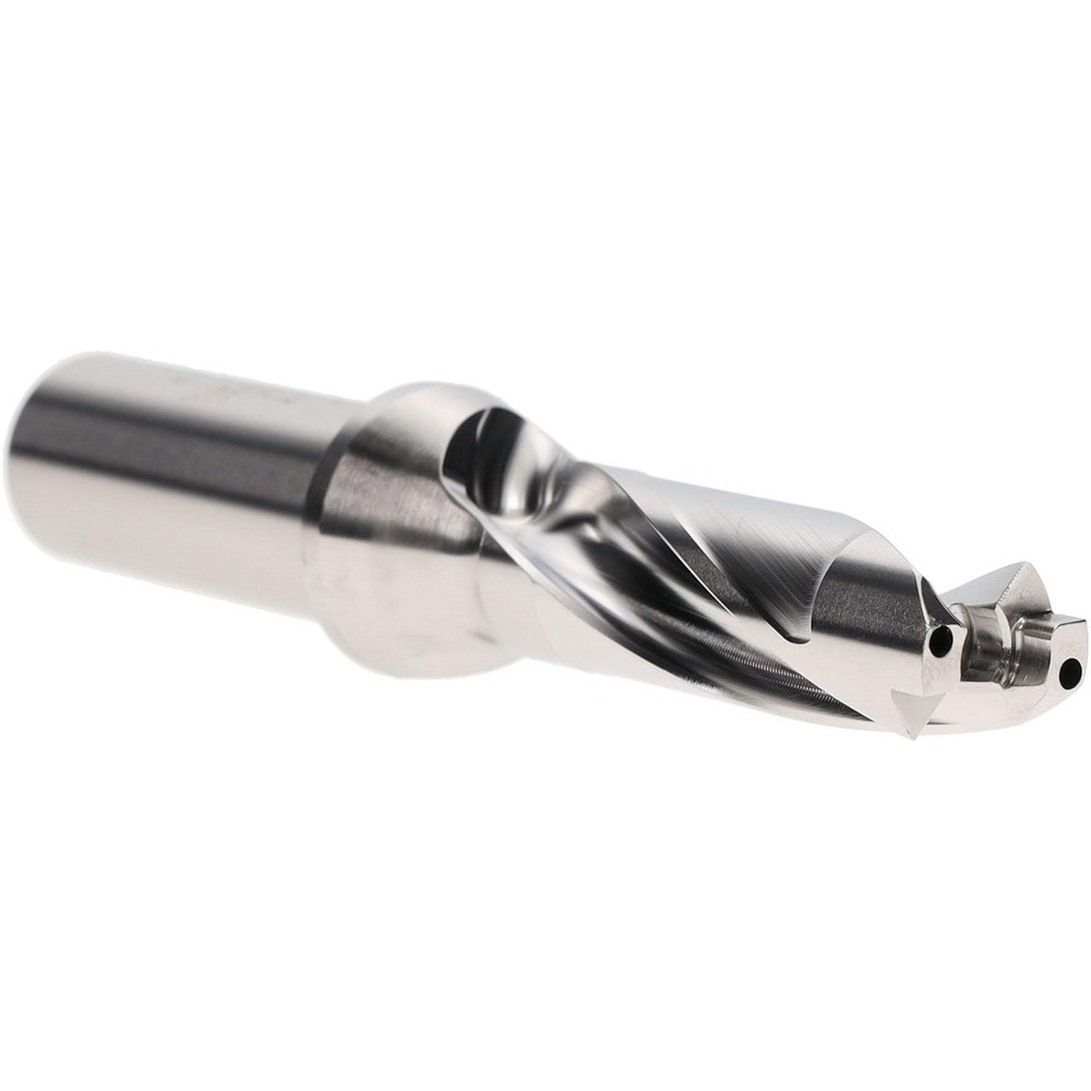 Replaceable-Tip Drill: 0.669 to 0.705" Dia, 2.01" Max Depth, 3/4" Straight-Cylindrical Shank