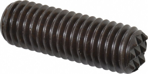 Serrated Tooth, 1/2-13, 3/16" Internal Hex, 1-1/2" Thread Length, Black Oxide Finish, Fully Threaded, Adjustable Positioning Gripper