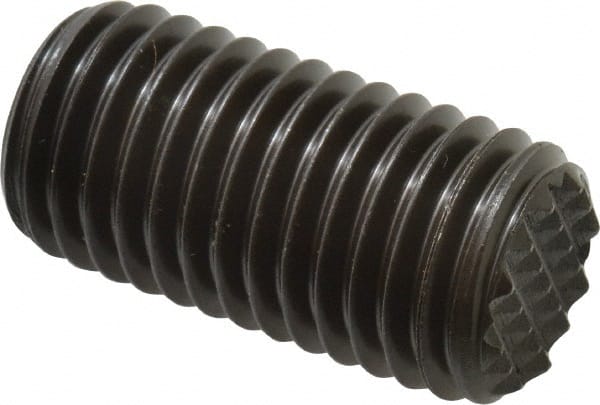 Fairlane HS-0755 Serrated Tooth, 3/4-10, 5/16" Internal Hex, 1-1/2" Thread Length, Black Oxide Finish, Fully Threaded, Adjustable Positioning Gripper 