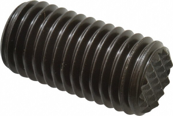 Serrated Tooth, 3/4-10, 5/16" Internal Hex, 1-1/2" Thread Length, Black Oxide Finish, Fully Threaded, Adjustable Positioning Gripper