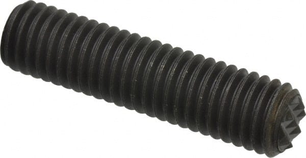 Fairlane PG-0510X2 Serrated Tooth, 1/2-13, 1/4" Internal Hex, 2" Thread Length, Black Oxide Finish, Fully Threaded, Adjustable Positioning Gripper 