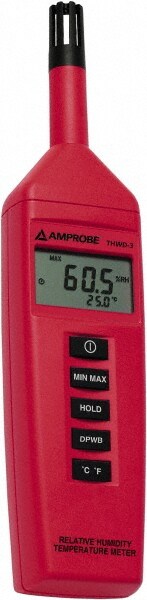 -4 to 140°F, 0 to 100% Humidity Range, Temp, Humidity and Dew Pont Recorder