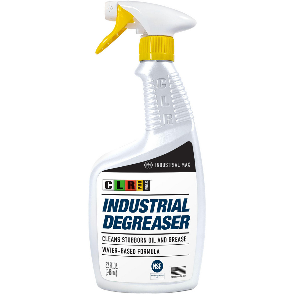 Industrial Degreaser, Water-Based Concentrated Formula, 32 fl oz Trigger Spray - Liquid, Alkyl, Sodium Sulfonates & Sodium Metasilicate, No Scent, for Machinery, Tools, Concrete Floors, Oil Tanks, Pressure Washers, Tank Style Parts Washer, Driveways, Engines, Motors, Transformers, Exhaust Filters, Stoves, Wax Removers, Exhaust Hoods & No Wax Floors