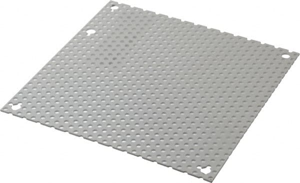 6-1/4" OAW x 6-1/4" OAH Powder Coat Finish Electrical Enclosure Perforated Panel