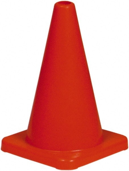 Rigid Cone: Polyethylene, 18" OAH, High-Visibility Orange