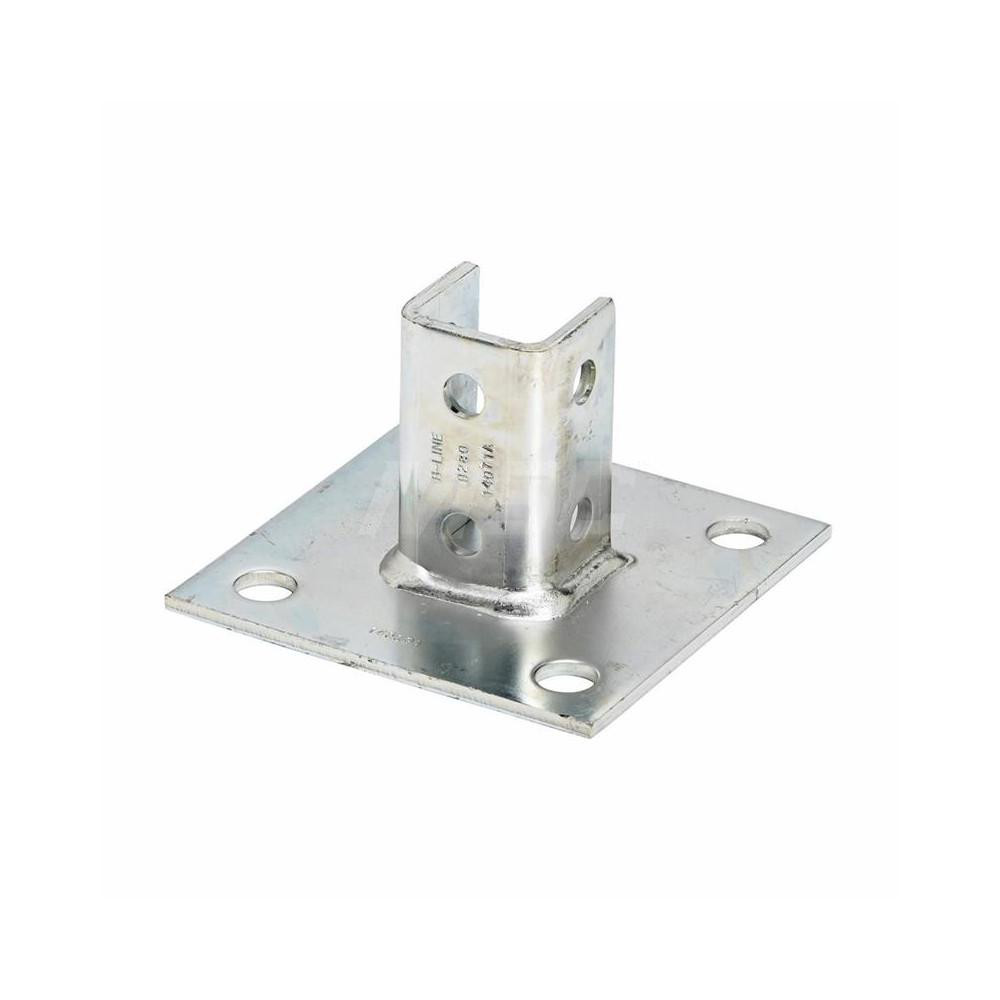 Cooper BLine Zinc Plated Carbon Steel Strut Post Base 82610387