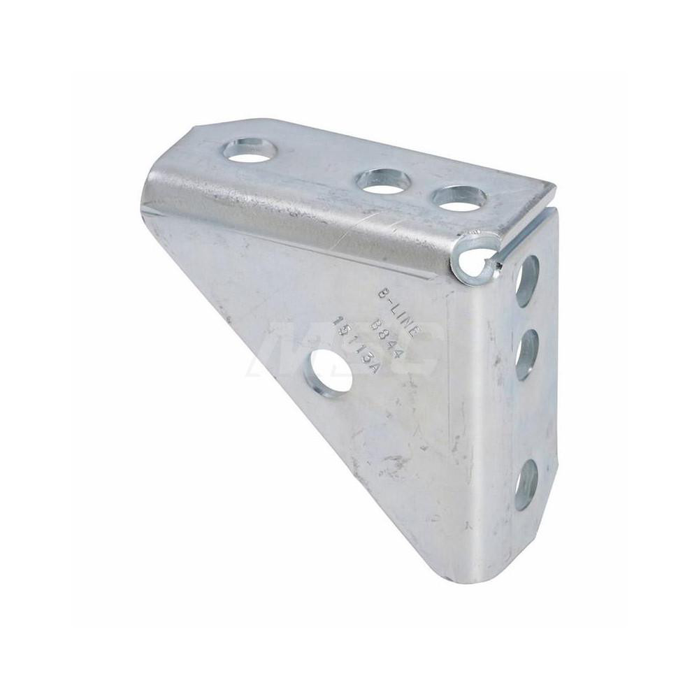 Cooper BLine Zinc Plated Carbon Steel 90° Gusset Strut Fitting