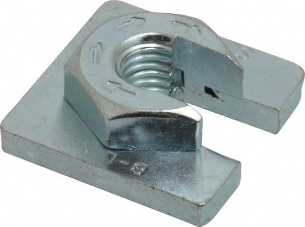5 Pcs Square Strut Washer for 1/2 In Bolt 1-5/8 In Zinc Plated Steel to Secure Strut Fittings & Channel w/Nuts 