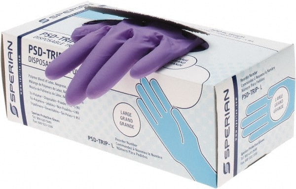 Chemical Resistant Gloves: 5 mil Thick, Nitrile