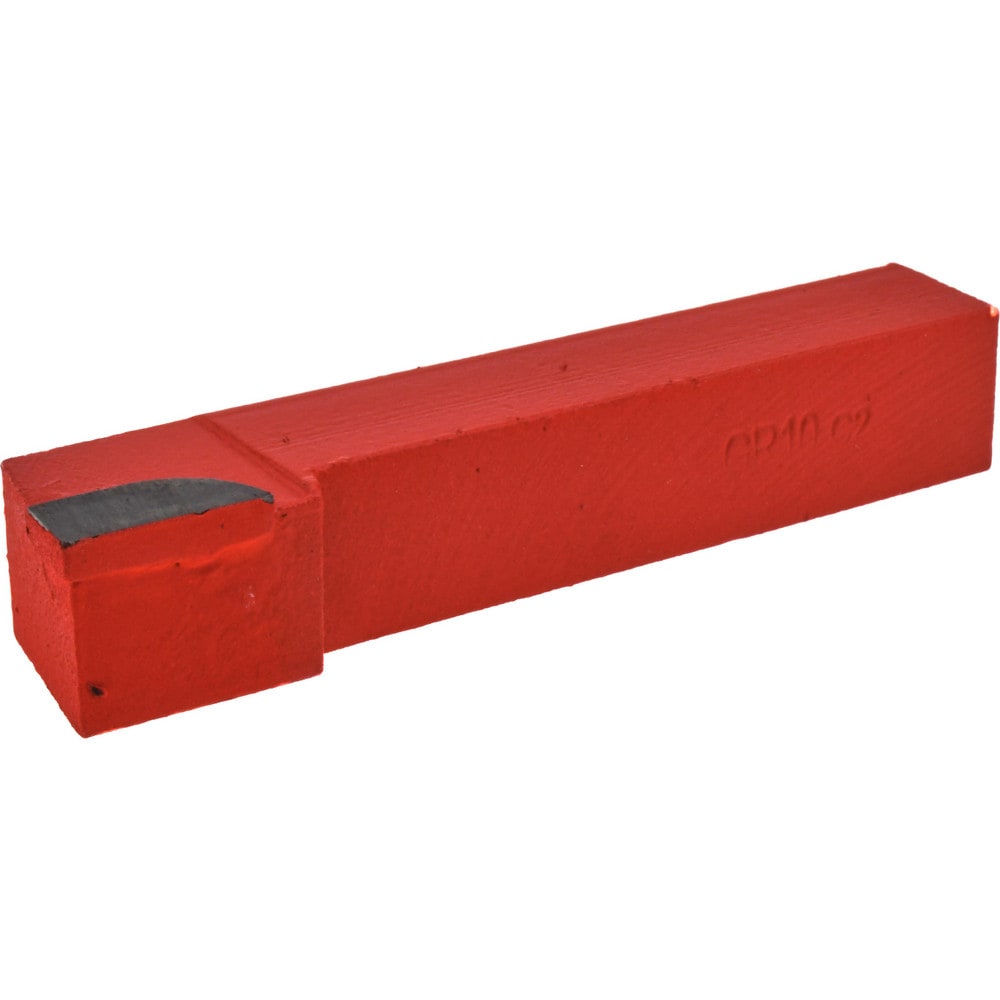 Single-Point Tool Bit: GR-10, 5/8" Shank Height, 5/8" Shank Width, C2 Solid Carbide Tip, Right Hand