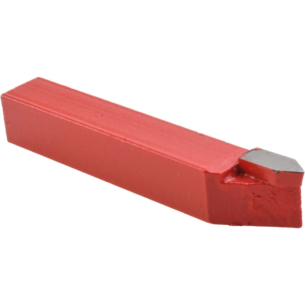 Single-Point Tool Bit: ER-8, 1/2" Shank Height, 1/2" Shank Width, C2 Solid Carbide Tip, Right Hand