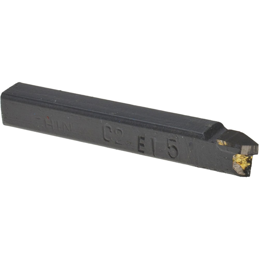 Single-Point Tool Bit: EL-5, 5/16" Shank Height, 5/16" Shank Width, C2 Solid Carbide Tip, Left Hand