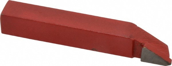 Single-Point Tool Bit: EL-6, 3/8" Shank Height, 3/8" Shank Width, C2 Solid Carbide Tip, Left Hand