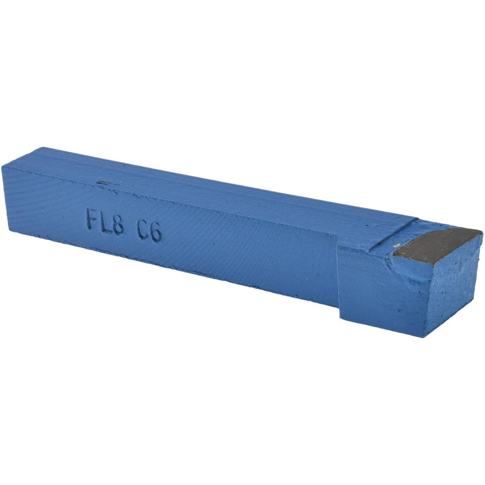 Single-Point Tool Bit: FL-8, 1/2" Shank Height, 1/2" Shank Width, C6 Solid Carbide Tip, Left Hand