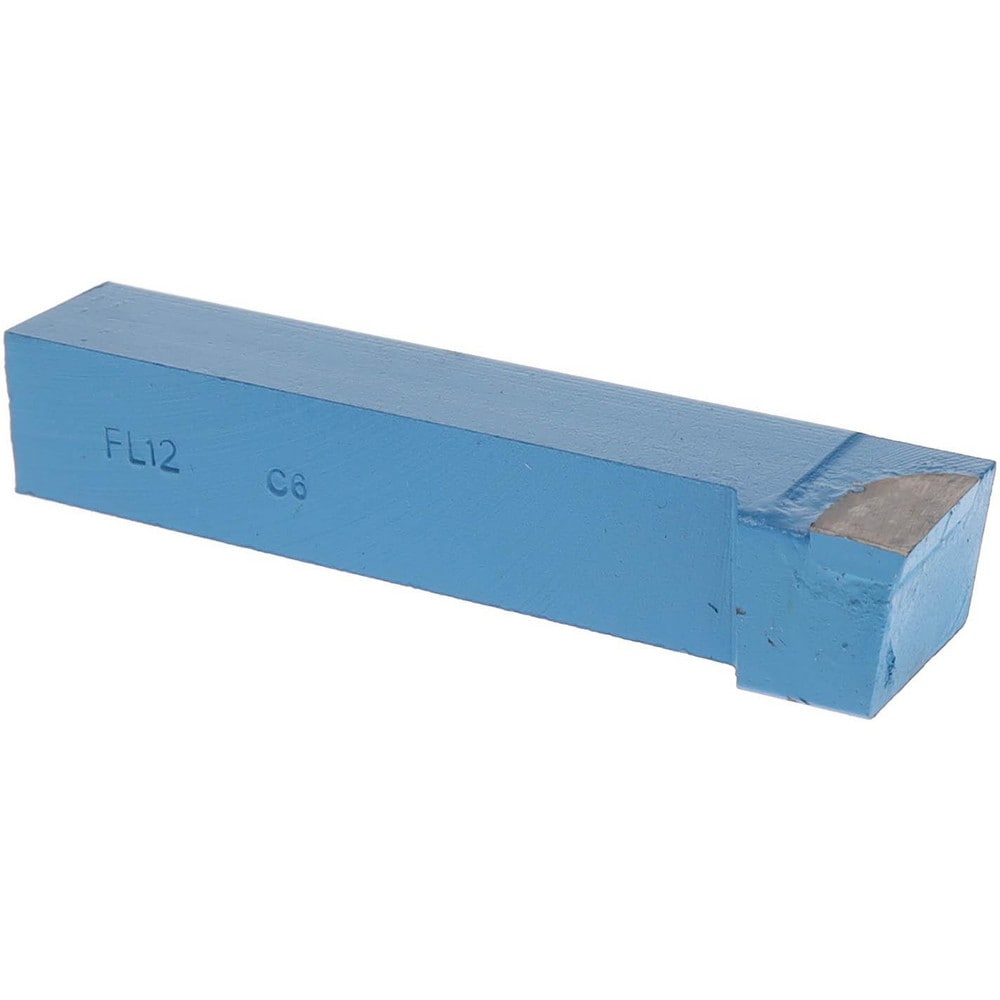 Single-Point Tool Bit: FL-12, 3/4" Shank Height, 3/4" Shank Width, C6 Solid Carbide Tip, Left Hand