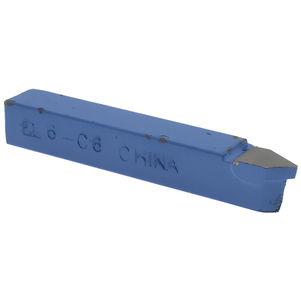 Single-Point Tool Bit: EL-6, 3/8" Shank Height, 3/8" Shank Width, C6 Solid Carbide Tip, Left Hand