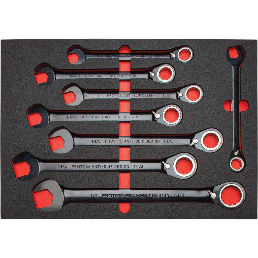 Proto - Combination Wrench Set: 20 Pc, 7/32 to 1-1/2