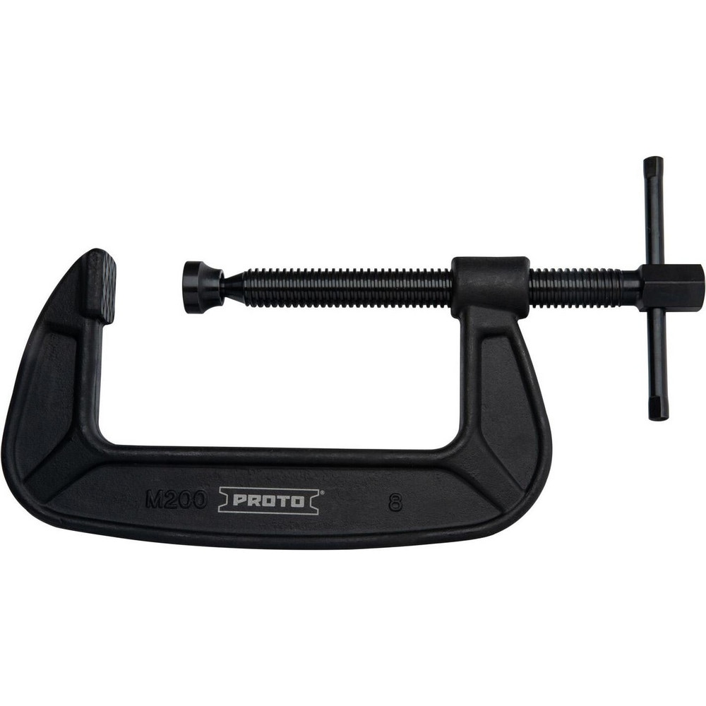 Proto C Clamps Clamp Type C Clamps Body Material Steel Anvil Material Steel Application Strength Extra Heavy Duty Clamping Pressure 6900 lb Throat Depth Style Standard Depth Clamp Material Forged Stee...