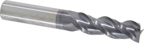 ProMax 109-03234 Square End Mill: 1/2 Dia, 1-1/2 LOC, 1/2 Shank Dia, 3-1/2 OAL, 3 Flutes, Solid Carbide 