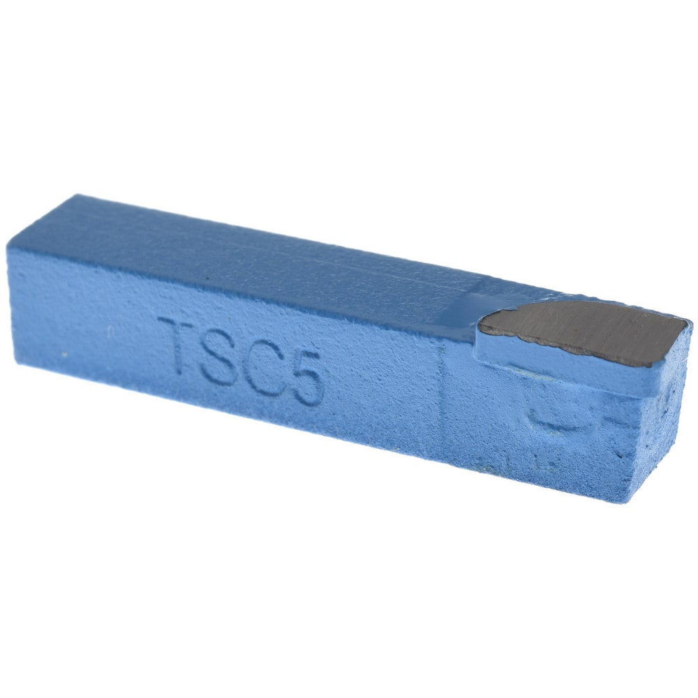 Single-Point Tool Bit: TSC-5, 5/16" Shank Height, 5/16" Shank Width, C6 Solid Carbide Tip, Neutral