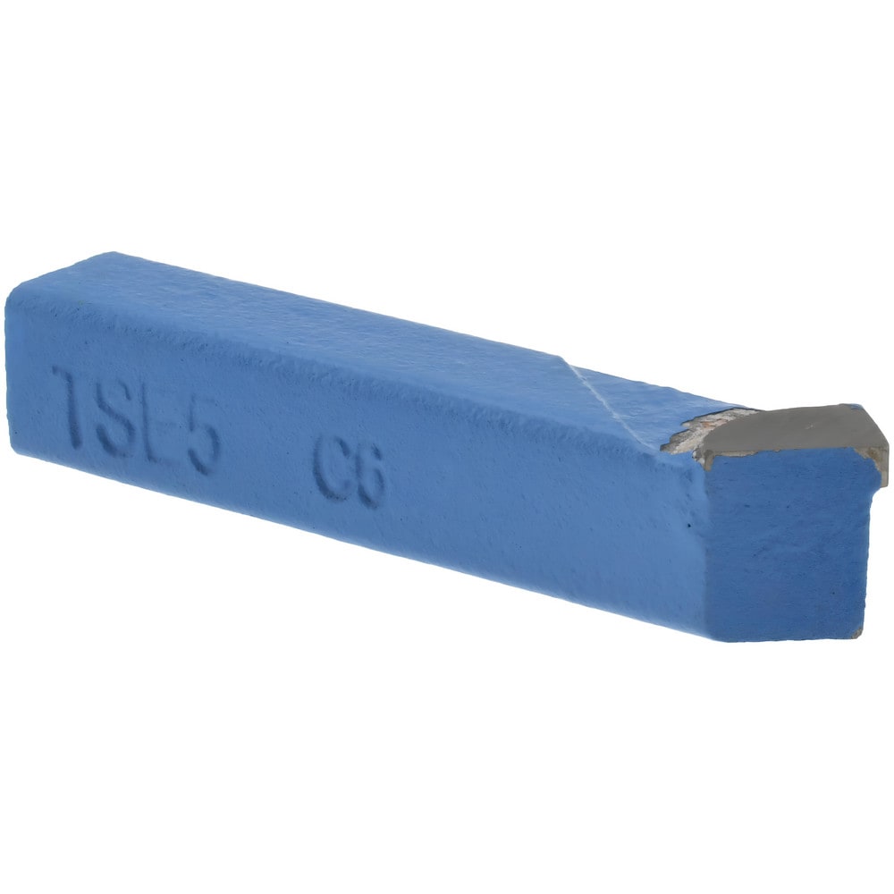 Single-Point Tool Bit: TSE-5, 5/16" Shank Height, 5/16" Shank Width, C6 Solid Carbide Tip, Neutral