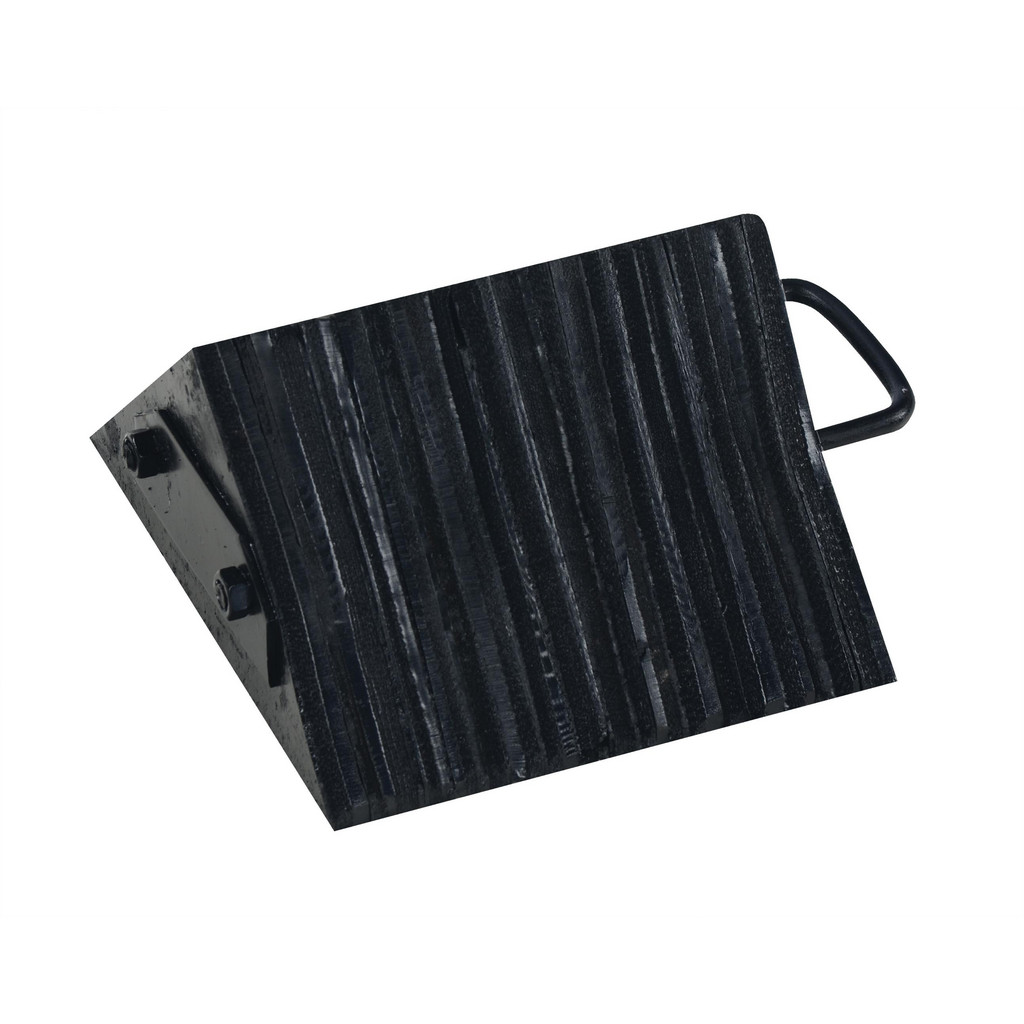 Vestil Rubber Wheel Chock: 10-1/8" Long | Part #LWC-14