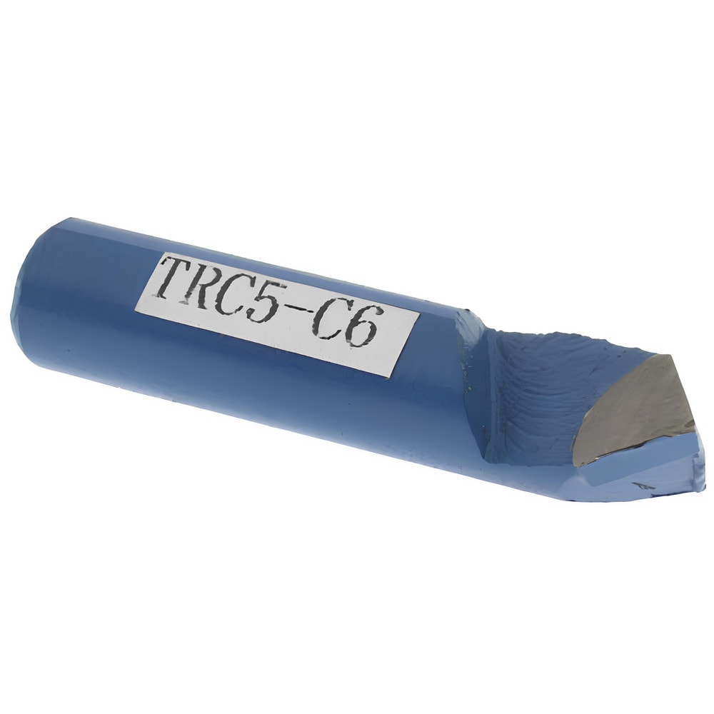 Single-Point Tool Bit: TRC-5, 5/16" Shank Height, 5/16" Shank Width, C6 Solid Carbide Tip, Neutral