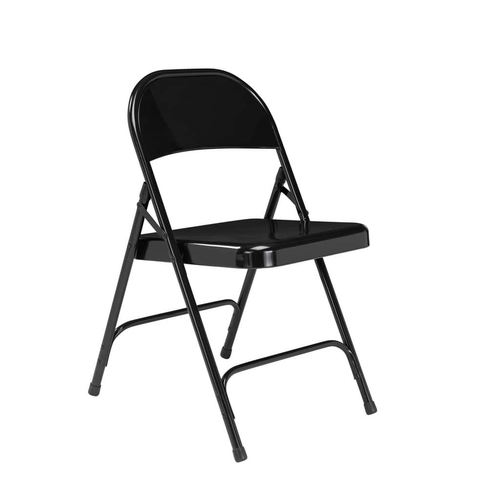 NATIONAL PUBLIC SEATING 510 Pack of (4) 18-1/4" Wide x 18-1/2" Deep x 29-1/4" High, Steel Standard Folding Chairs 