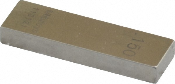 Mitutoyo 611115-531 Rectangle Steel Gage Block: 0.15", Grade 0 Image