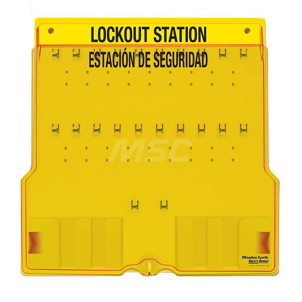 Master Lock Padlock Lockout Station Empty, 20 Max Locks