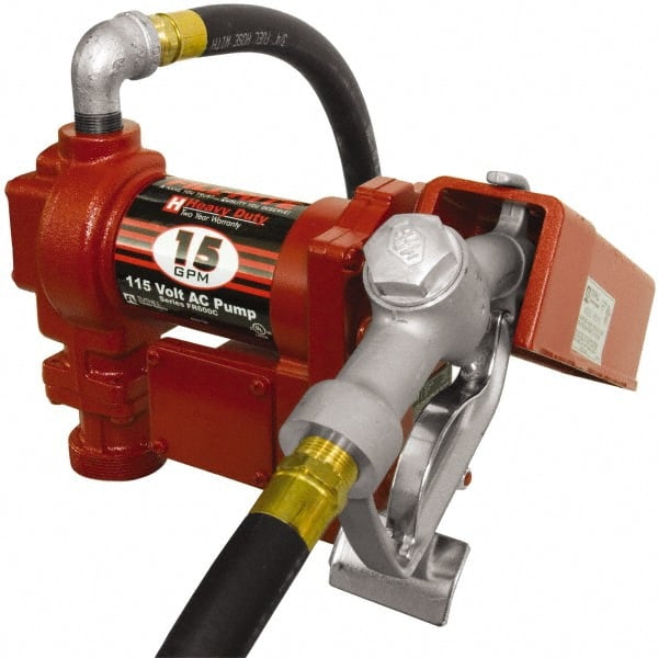 Tuthill FR610H 15 GPM, 3/4" Hose Diam, AC Tank Pump with Manual Nozzle 