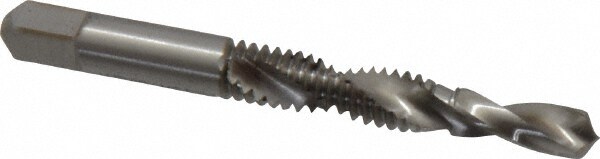 Combination Drill Tap: 1/4-20, H3, 2B, 2 Flutes, High Speed Steel