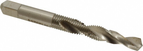 Combination Drill Tap: 1/4-28, H3, 2B, 2 Flutes, High Speed Steel