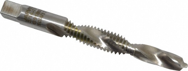 Combination Drill Tap: 5/16-18, H3, 2B, 2 Flutes, High Speed Steel