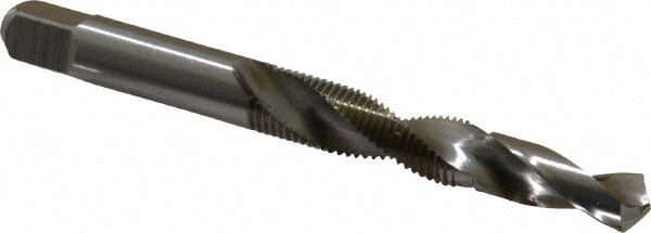 Combination Drill Tap: 3/8-24, H3, 2B, 2 Flutes, High Speed Steel