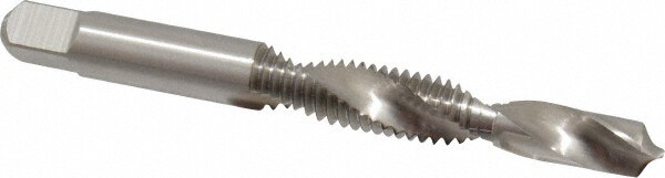 Combination Drill Tap: 3/8-16, H3, 2B, 2 Flutes, High Speed Steel