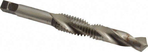 Combination Drill Tap: 7/16-14, H3, 2B, 2 Flutes, High Speed Steel