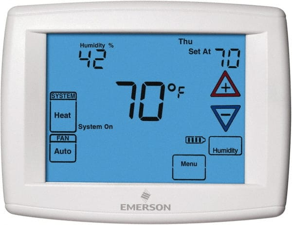 White-Rodgers 1F95-1291 45 to 99°F, 4 Heat, 2 Cool, Universal Touch Screen Programmable Thermostat 