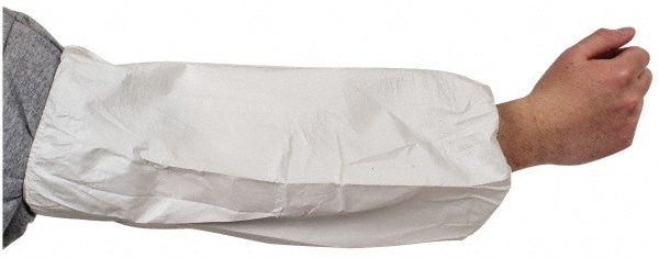 PRO-SAFE CSE-895-MSC Disposable Sleeves: Size L, Microporous Film, White Image