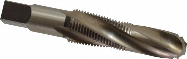 Combination Drill Tap: 1/2-14, 4 Flutes, High Speed Steel
