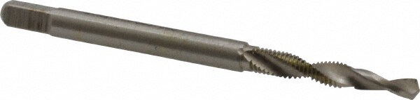 Combination Drill Tap: D3, 6H, 2 Flutes, High Speed Steel