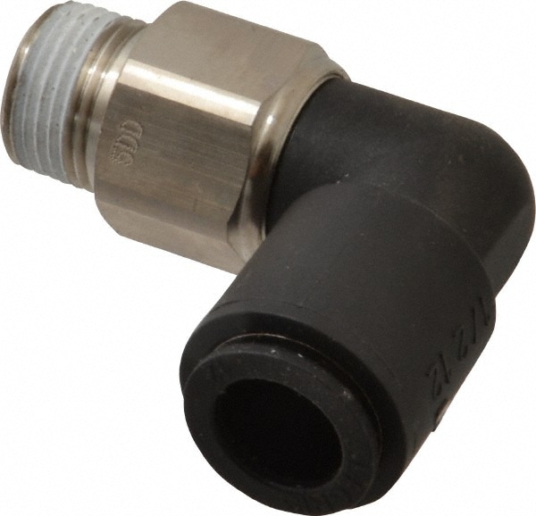 Legris 3159 12 17 Push-To-Connect Tube to Male & Tube to Male BSPT Tube Fitting: 3/8" Thread Image